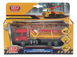 Машина металл. Автоманипулятор 15.5 см, свет, звук, подв. эл., кор. Технопарк