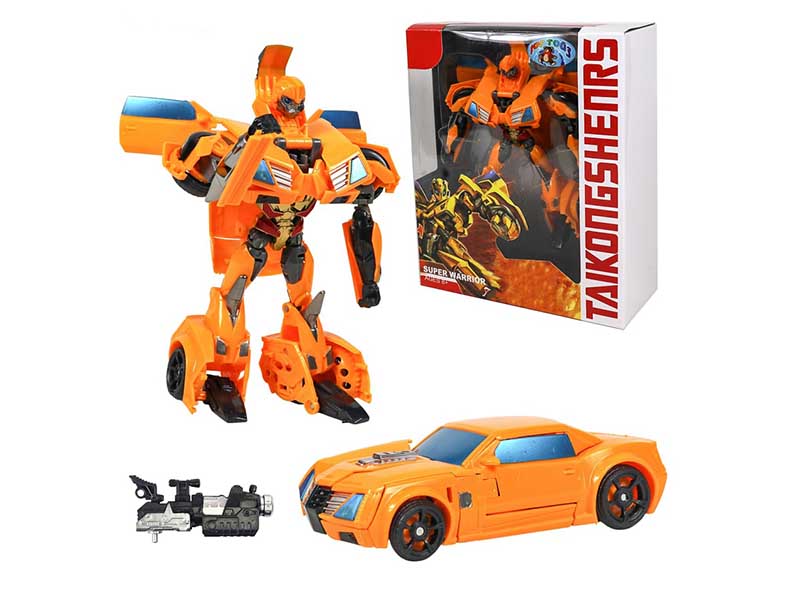 Робот-трансформер 23 см, оранжевый, в кор. D594-3