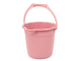 Ведро со сливом 10 л бледно-коралловое доставка оптом в Донецк