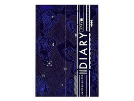 Ежедневник недат. А5 80 л. Diary. Рельеф, тв. пер., софт-тач. 61456