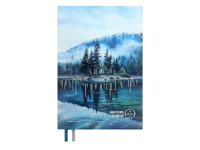 Ежедневник недат. А5 160 л. Остров (#АФФИРМАЦИИ) кожзам, тиснение. 70660