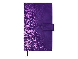 Ежедневник недат. А6+ 120 л. Тиволи фиолетовый, кожзам, магн. клапан. 70678