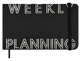 Еженедельник недат. 80 л. Weekly planning 150х90 мм, кожзам, тиснение. 68508
