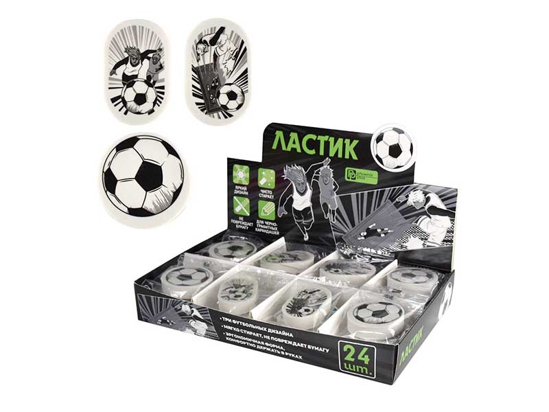 Ластик "Манга. Футбол" термопл. резина, ассорти. 63635