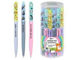 Ручка шар. автомат. "Жизнь животных" 0.7 мм, синяя. 64913