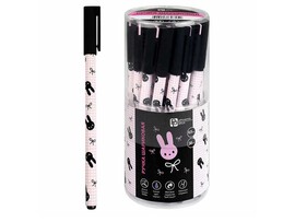 Ручка шар. "Зайки и бантики" 0.5 мм, синяя, софт-тач. 69554