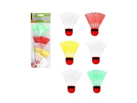 Воланчики для бадминтона цветные тяжелые 6 шт в пак. 636085 доставка оптом в Донецк