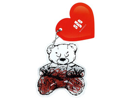 Скрепки "Плюшевый мишка" 28 мм, 40 шт., красные. 71494