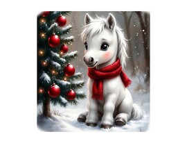 Подушка-игрушка Лошадь елочка 30*30 см LSH-004