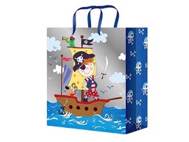 Пакет подар. глянц. лам. Славный пират 18x23x10 см. ППК-4391