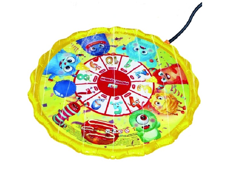 Донецк игрушка оптом Игровой коврик надувной "Монстрики" (брызгает водой) 130 см 92007