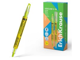 Текстовыделитель "Visioline V-16" 4.5мм-0.5 мм, двустор., желтый