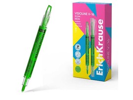 Текстовыделитель "Visioline V-16" 4.5мм-0.5 мм, двустор., зеленый