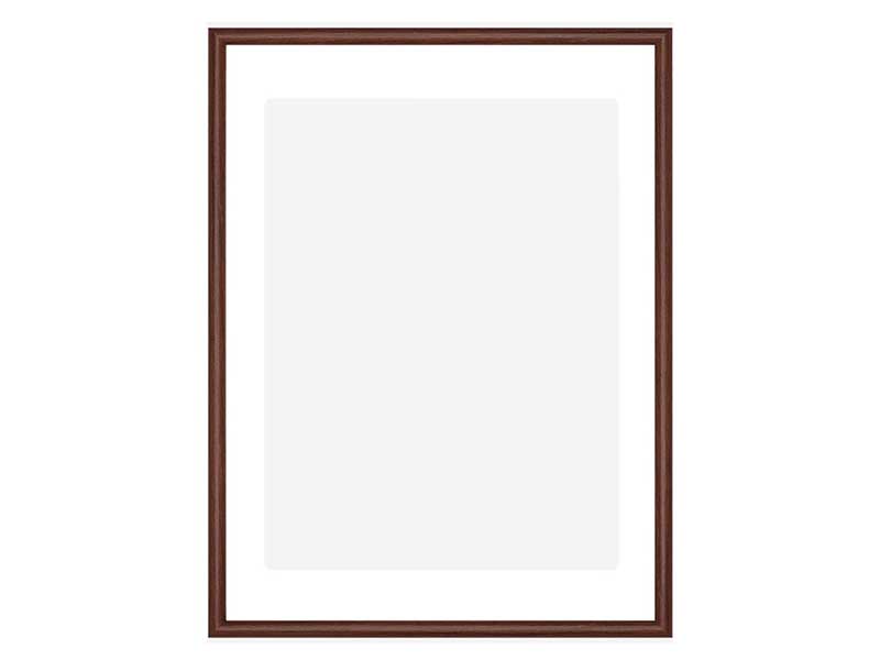 Фоторамка "Радуга" 21*30 см, с ножкой, коричневый