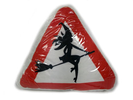 Подушка-игрушка Авто треугольник Ведьма 25х27см TRI-010 доставка оптом в Донецк