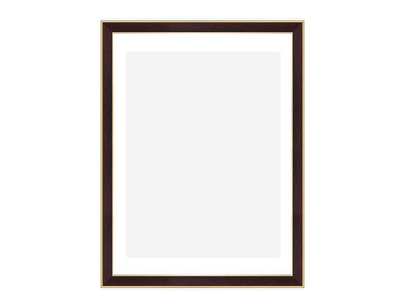 Фоторамка "Акварель" 30*40 см, пласт., красное дерево