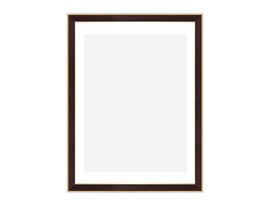 Фоторамка "Акварель" 30*40 см, пласт., красное дерево