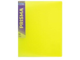 Папка 2 кольца Expert Complete PRISMA Neon A4, 700 мкм, 25 мм, желтый