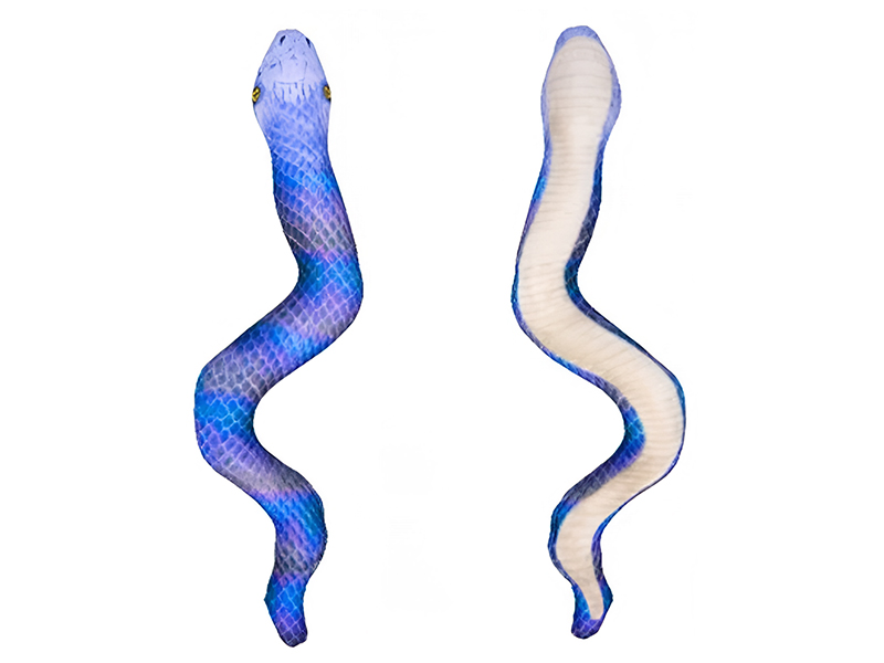 Донецк игрушка оптом Мягкая игрушка-антистресс "Змея" синяя 32 см