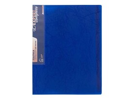 Папка 20 вклад. Expert Complete Premier A4, 600 мкм, 20 мм, волокно, синий