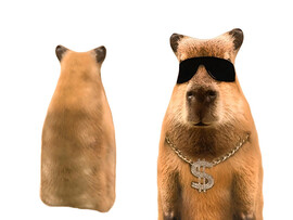 Мягкая игрушка-антистресс «Капибара репер» 30 см МТ30027 доставка оптом в Донецк