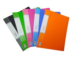 Папка 40 вклад., 5 цв. ассорти. AH-40A