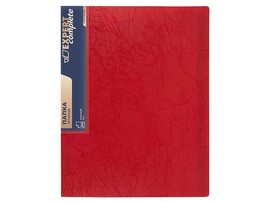 Папка 2 кольца Expert Complete Premier A4 700 мкм, 25 мм, волокно, красный