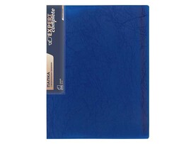 Папка А4 Expert Complete Premier 700мкм, металл. прижим, 20 мм, волокно, синий