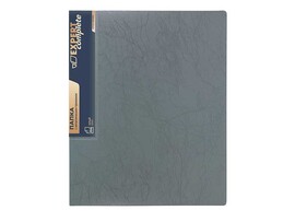 Папка А4 Expert Complete Premier 700мкм, металл. прижим, 20 мм, волокно, серый