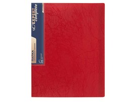 Папка А4 Expert Complete Premier 700мкм, металл. прижим, 20 мм, волокно, красный