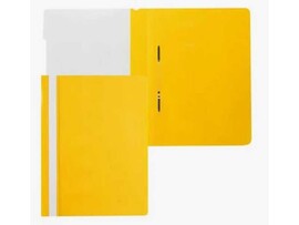 Папка-скоросшиватель А5 130/180, желтый (кратно 25)