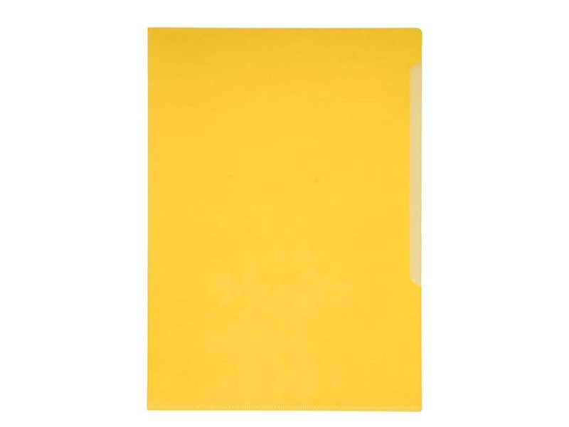 Папка-уголок А4 Желтая 0.18 мм (кратно 10)