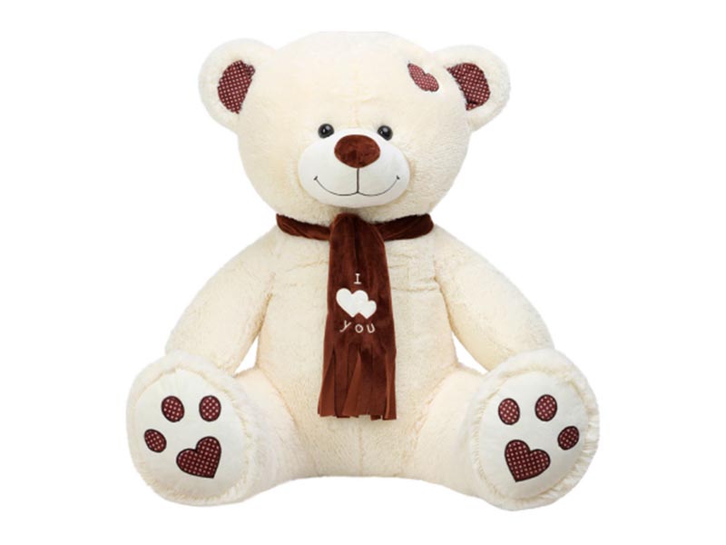 Донецк игрушка оптом Медведь Тони с шарфом 110 см латте