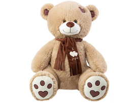 Медведь Тони с шарфом 150 см кофейный доставка оптом в Донецк