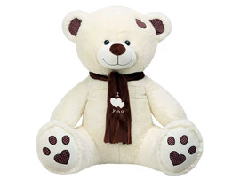 Медведь Тони с шарфом 150 см латте доставка оптом в Донецк