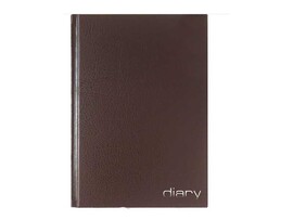 Ежедневник недат. А5 136 л. Attomex, тв. обл. бумвинил, тиснение, коричневый