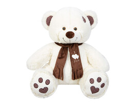 Медведь Тони с шарфом 85 см латте доставка оптом в Донецк