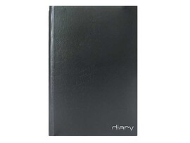 Ежедневник недат. А5 136 л. Attomex, тв. обл. бумвинил, тиснение, черный