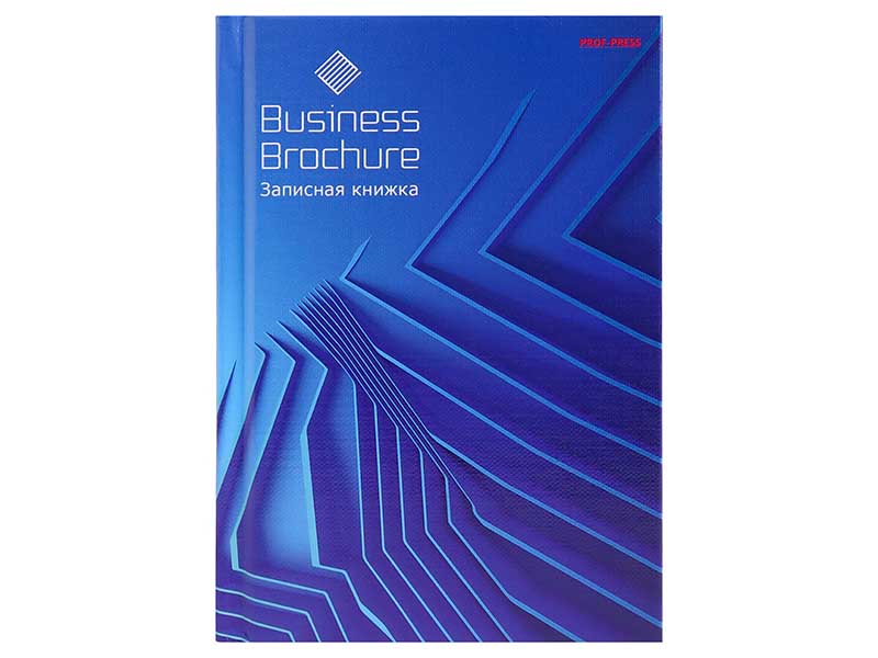 Записная книжка А6 80 л. Бизнес-классика, 7БЦ, гл. лам., лен. 80-6466