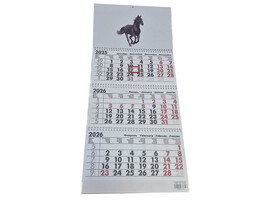 Календарь квартальный "Лошадь" на спирали