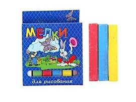 Мел цветной 6 шт., к/к