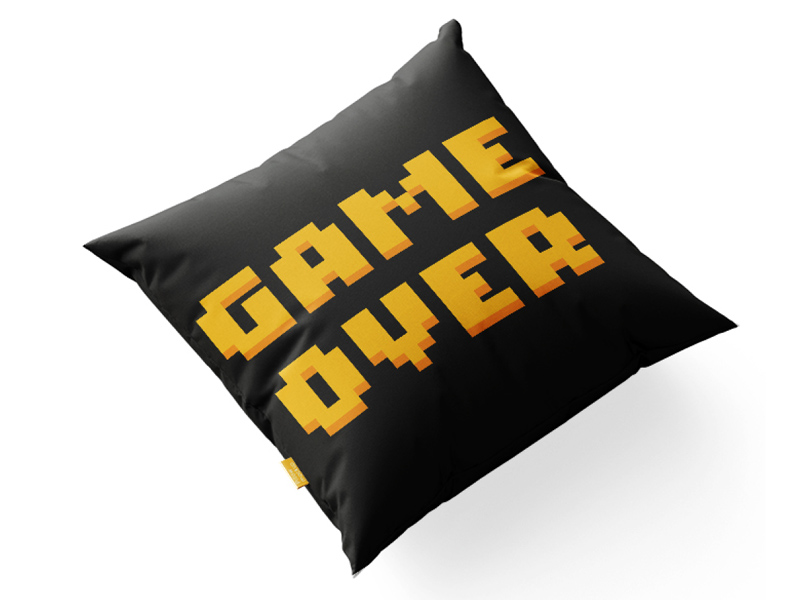 Донецк игрушка оптом Подушка декор. "Game Over" 30 см МТ01063