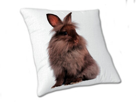 Подушка плюш "Ангорский кролик" 30 см 01024 доставка оптом в Донецк