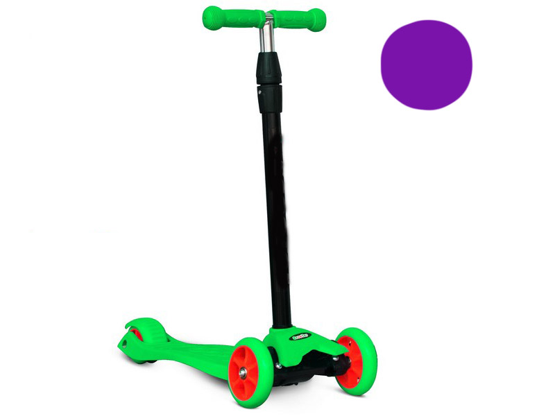 Самокат 3-х кол. Фиолетовый, пер. колеса 11 см