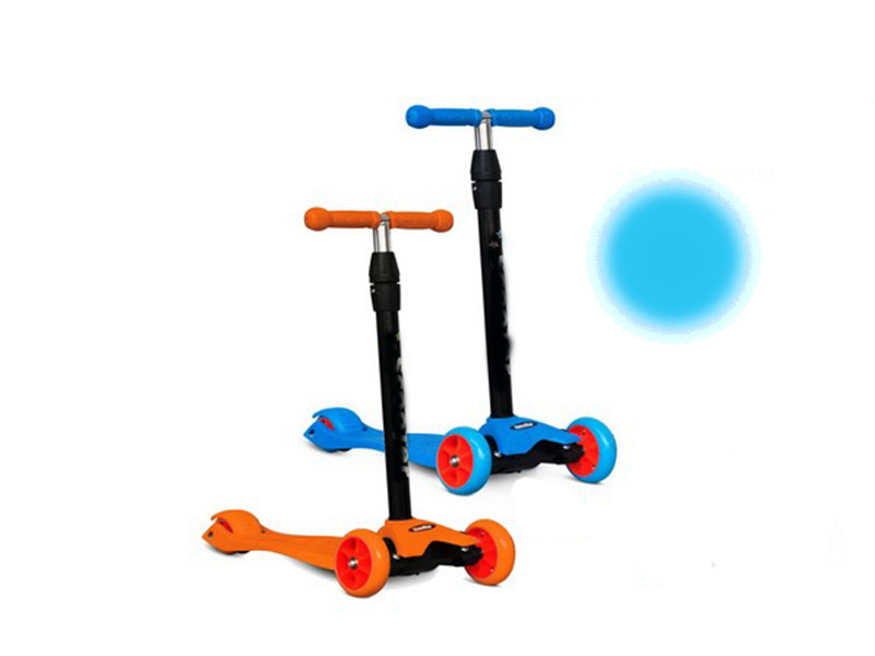 Самокат 3-х кол. Голубой, пер. колеса 11 см