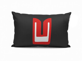 Подушка-игрушка Moskvich черная 38*25см CRLf-030 доставка оптом в Донецк