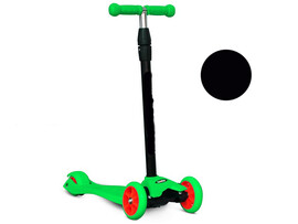 Самокат 3-х кол. Черный, пер. колеса 11 см