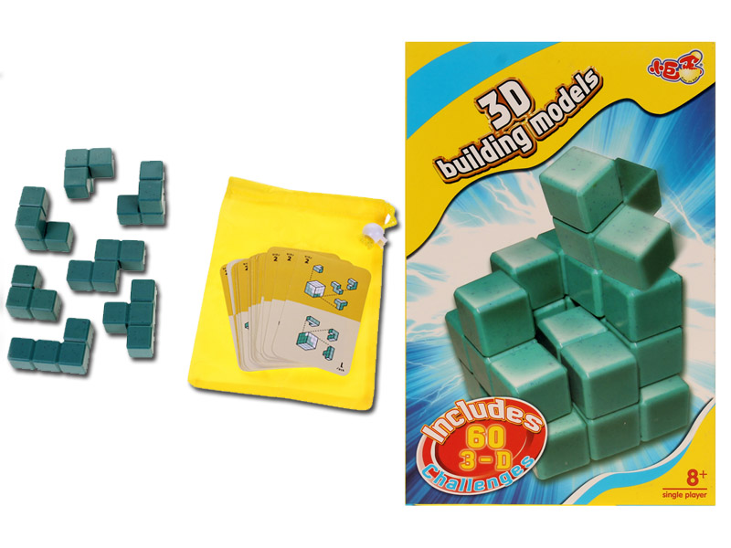 Донецк игрушка оптом Головоломка пластик. "3D Танграм" 13,5х4,5х20,5см Y16612356