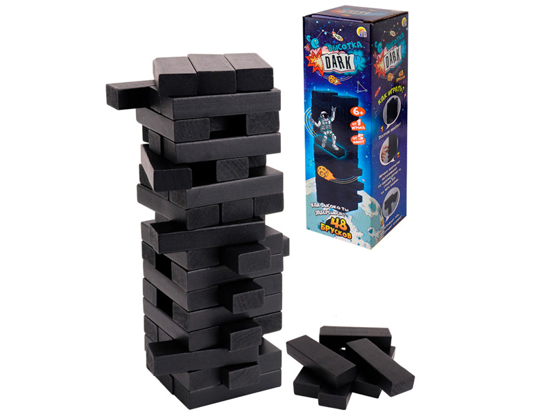 Донецк игрушка оптом Игра "Башня. Высотка DARK" 24 см 48 эл. ИН-9653