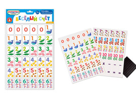 Игра магнитная "Веселый счет" 72 эл. 04225 доставка оптом в Донецк